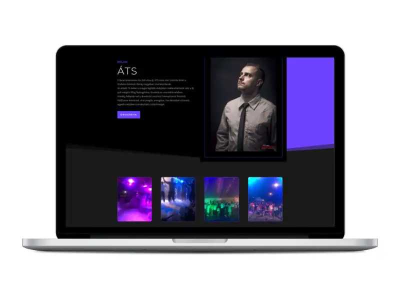Dj. Áts weboldal, WordPress