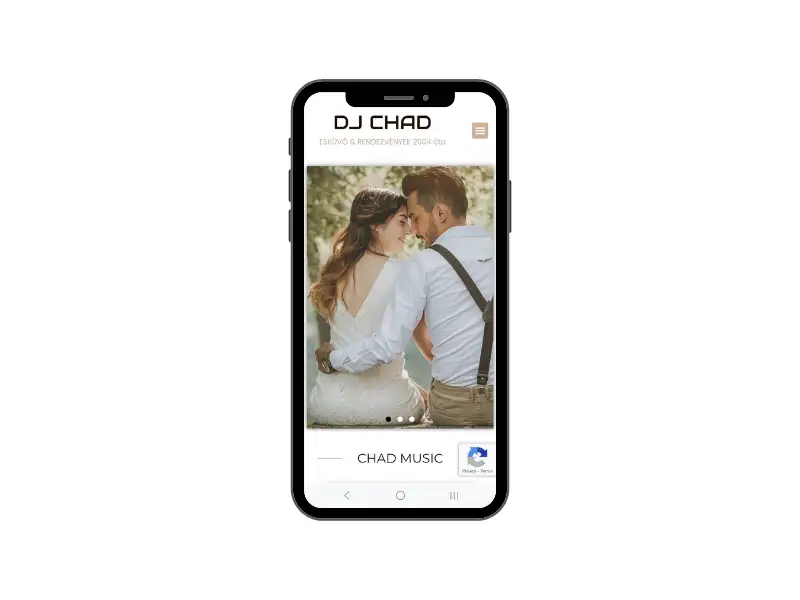ChadMusic zenei portfólió weboldal